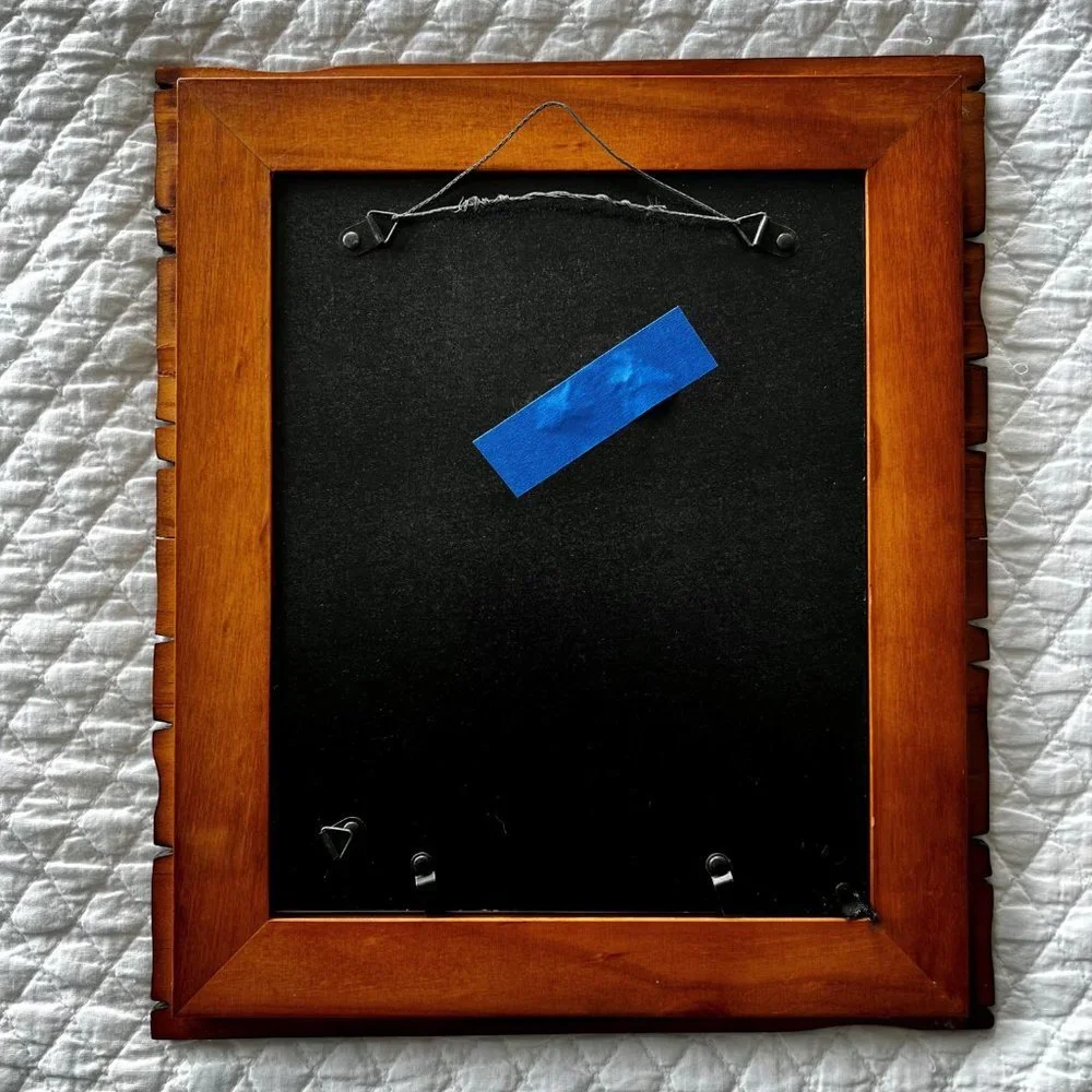 Lobster Print & Unique WOOD FRAME